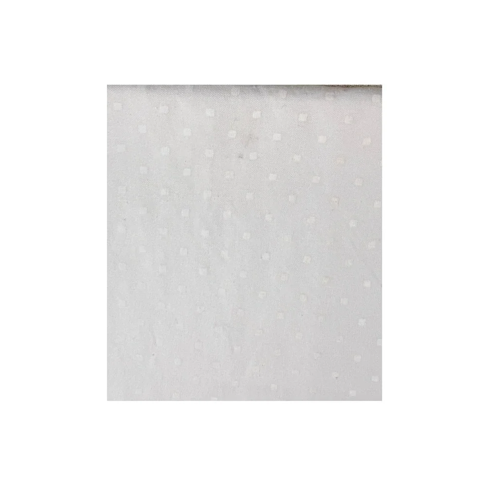 Charisma by Fieldcrest Supima Cotton Twin Sheet Ivory Swiss Dot 2pc Vintage